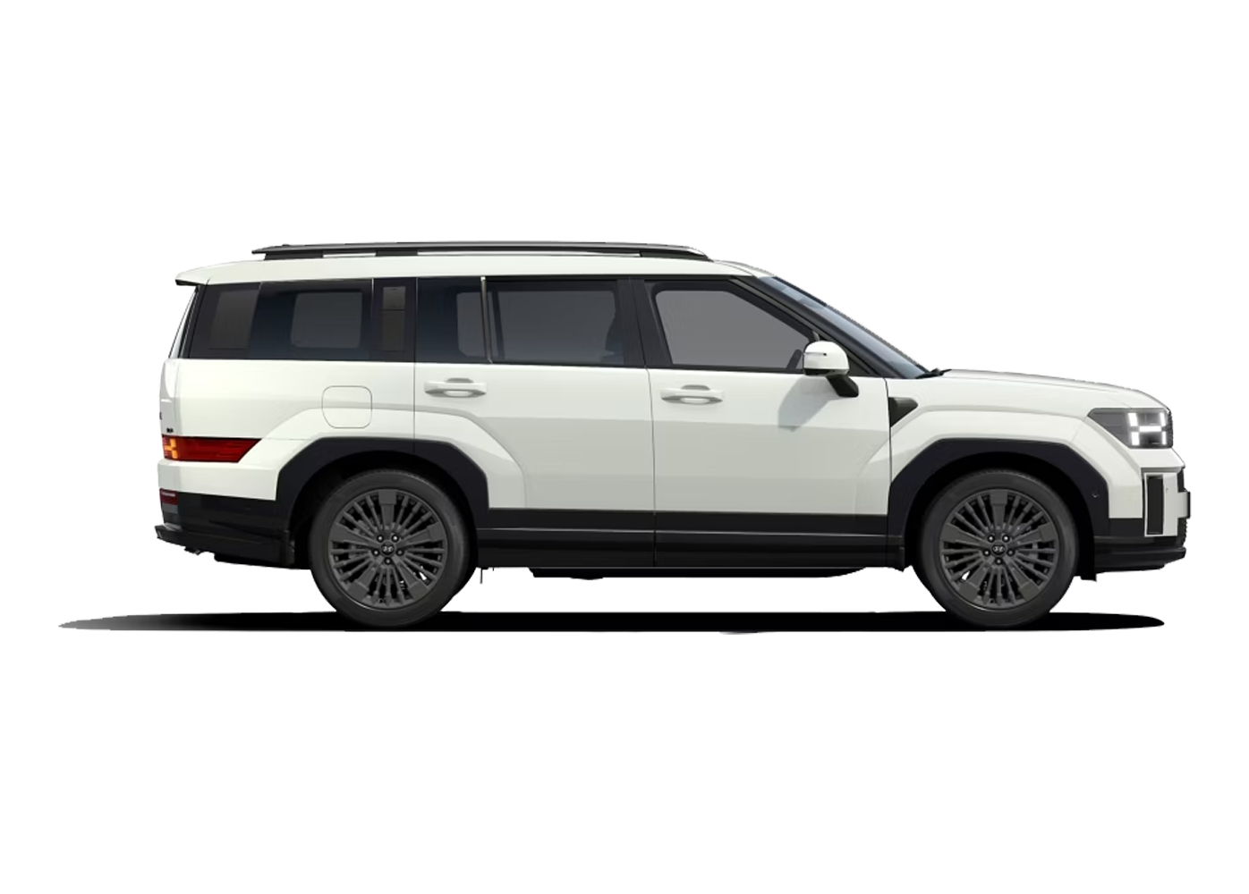 White all-new Hyundai SANTA FE side view