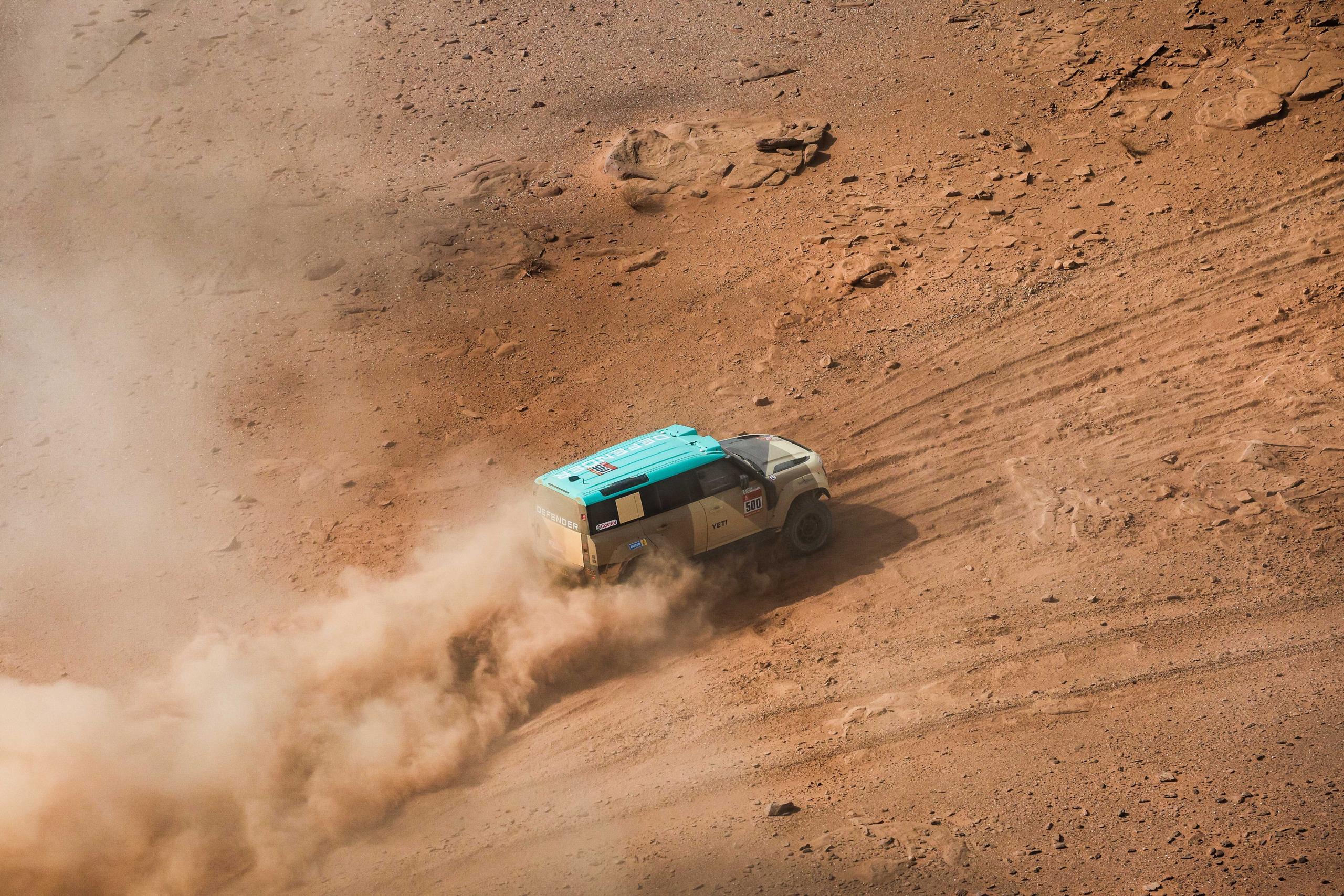 Land Rover Defender top view 