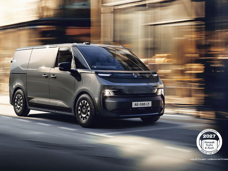 New Renault Trafic Van E-Tech electric Van of the Year 2027