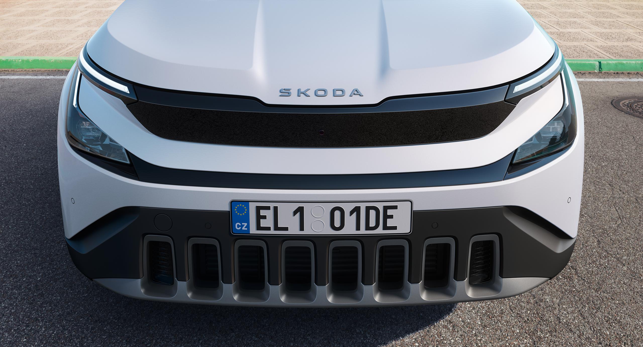 Coming Soon: The new, all-electric Škoda Epiq.