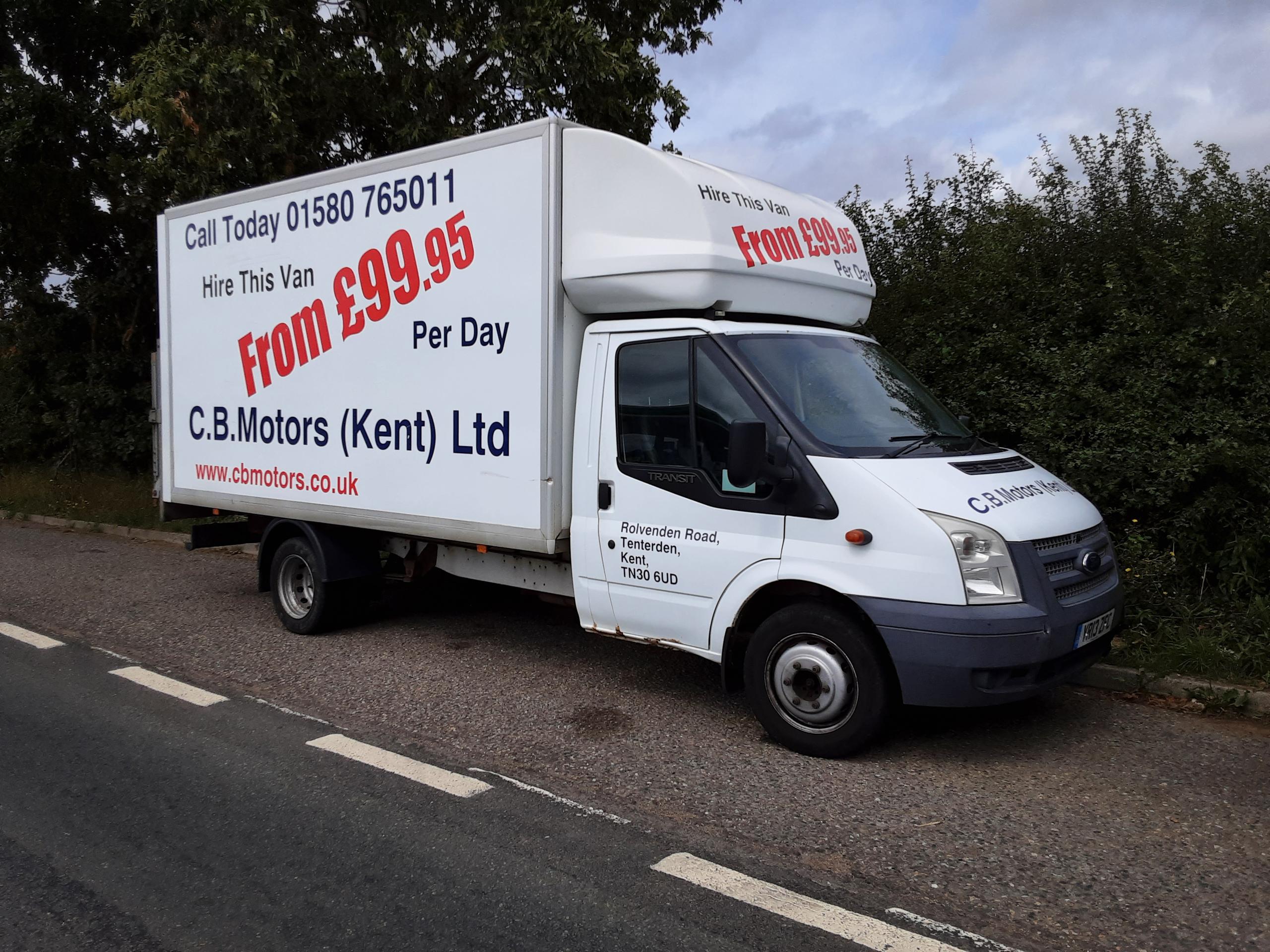 Transit Luton Extended Body with Tail Lift Ford Dealership, Tenterden