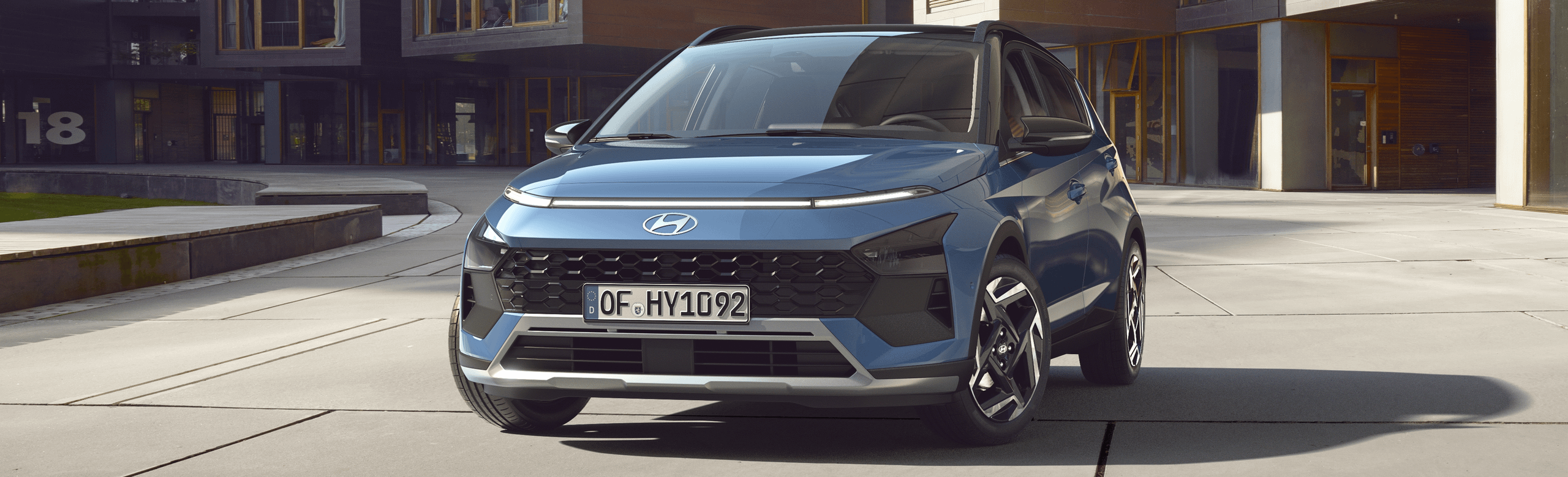 Blue Hyundai Bayon