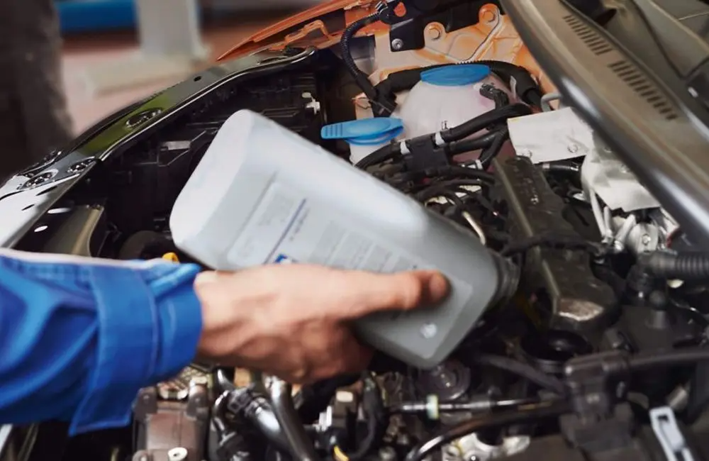 Mechanic Inspecting Engine