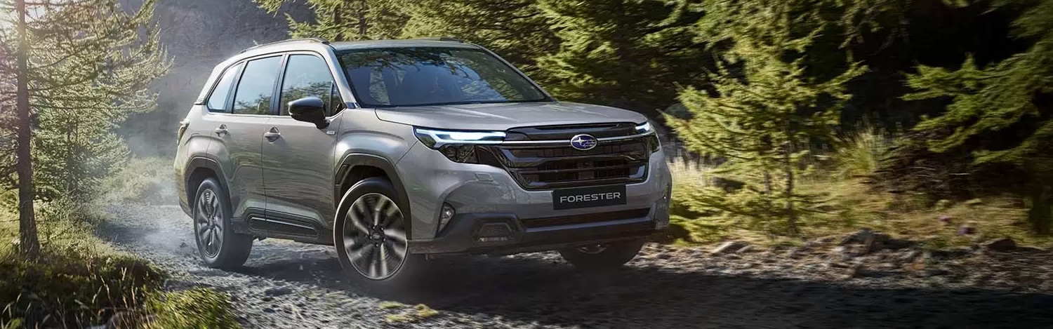 Subaru All-New Forester driving in a forest