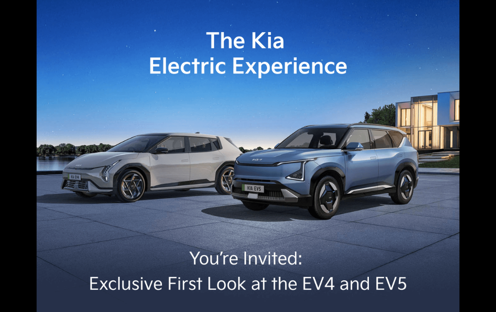 The Kia Electric Experience: Reserve to be one of the first to see the EV4 and EV5 alongside the full Kia EV line-up.