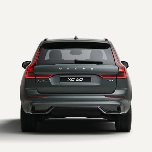 Rear View Of The Volvo XC60 In A White Studio Environment