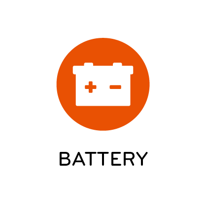 Battery icon with Battery written below