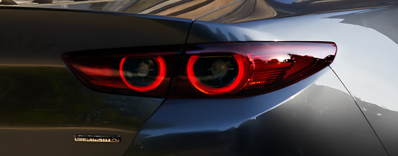 Close-up of Mazda3 Saloon Rear Lights