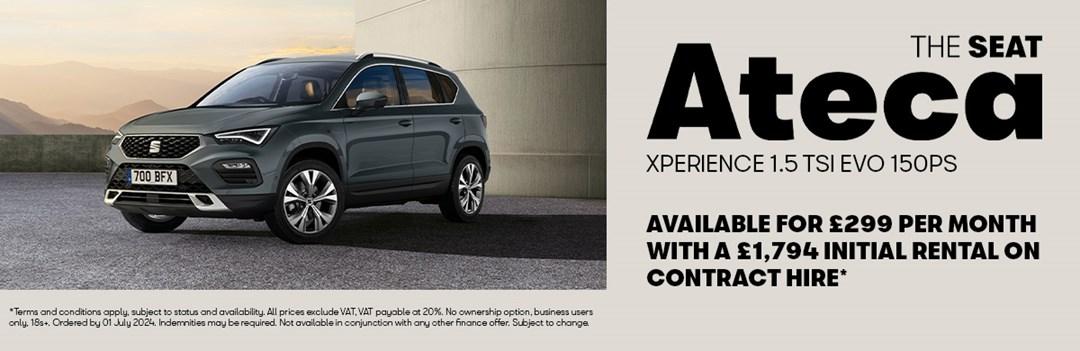 SEAT Ateca XPERIENCE available on Contract Hire at SERE Motors Belfast