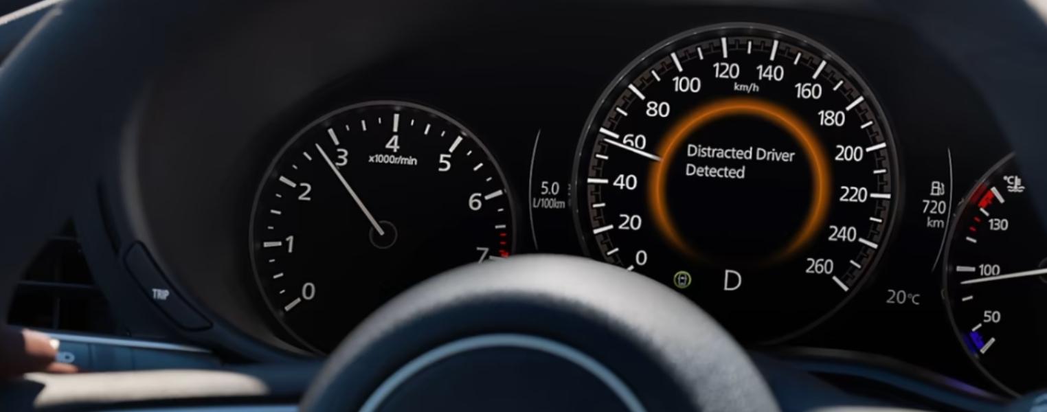 Close-up Mazda3 Hatchback Cluster.