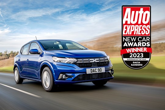 DACIA DOUBLE! SANDERO AND JOGGER WIN BIG AT THE AUTO EXPRESS NEW CAR AWARDS 2023