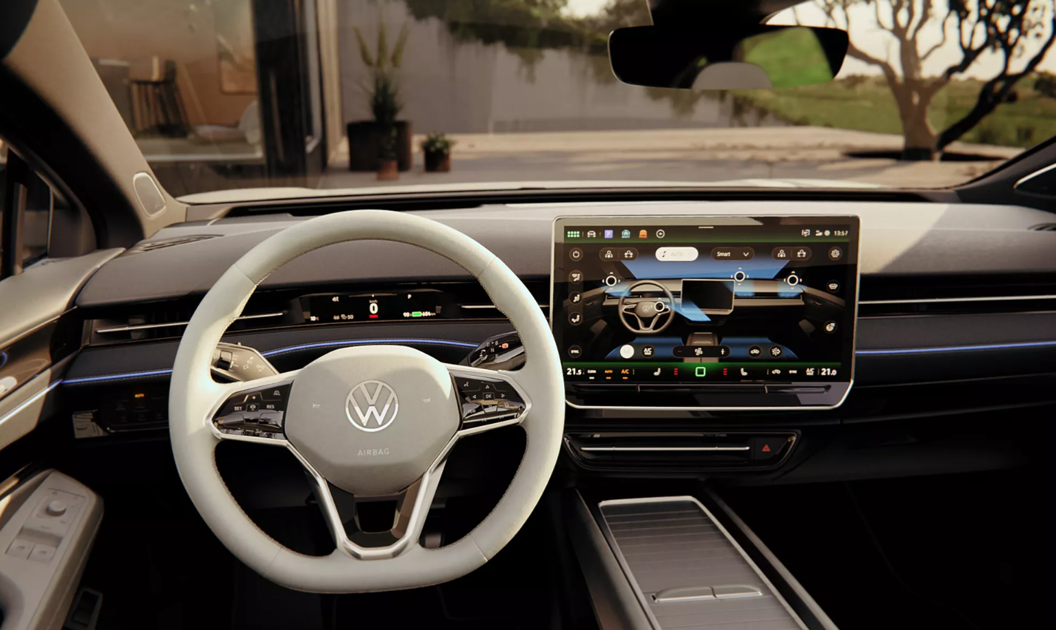 Volkswagen Digital Cockpit with electric air vents