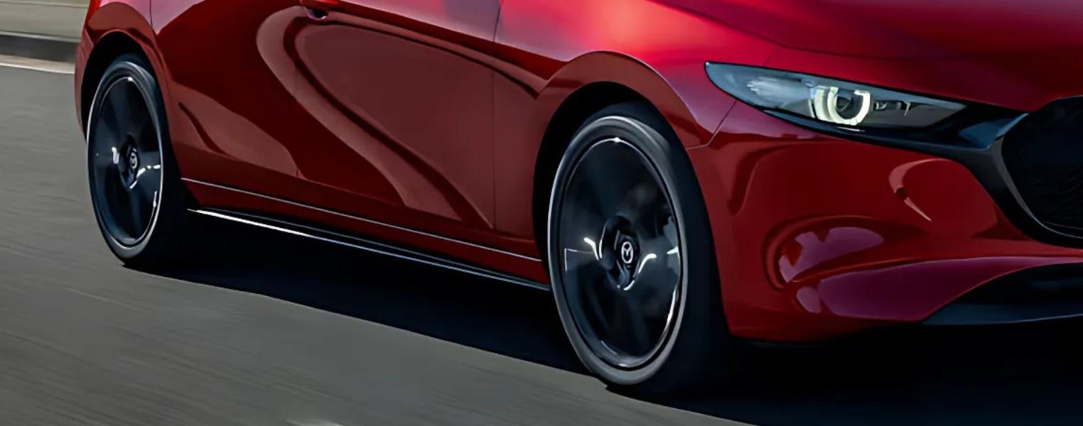 Close-up of Mazda3 Hatchback Wheels.