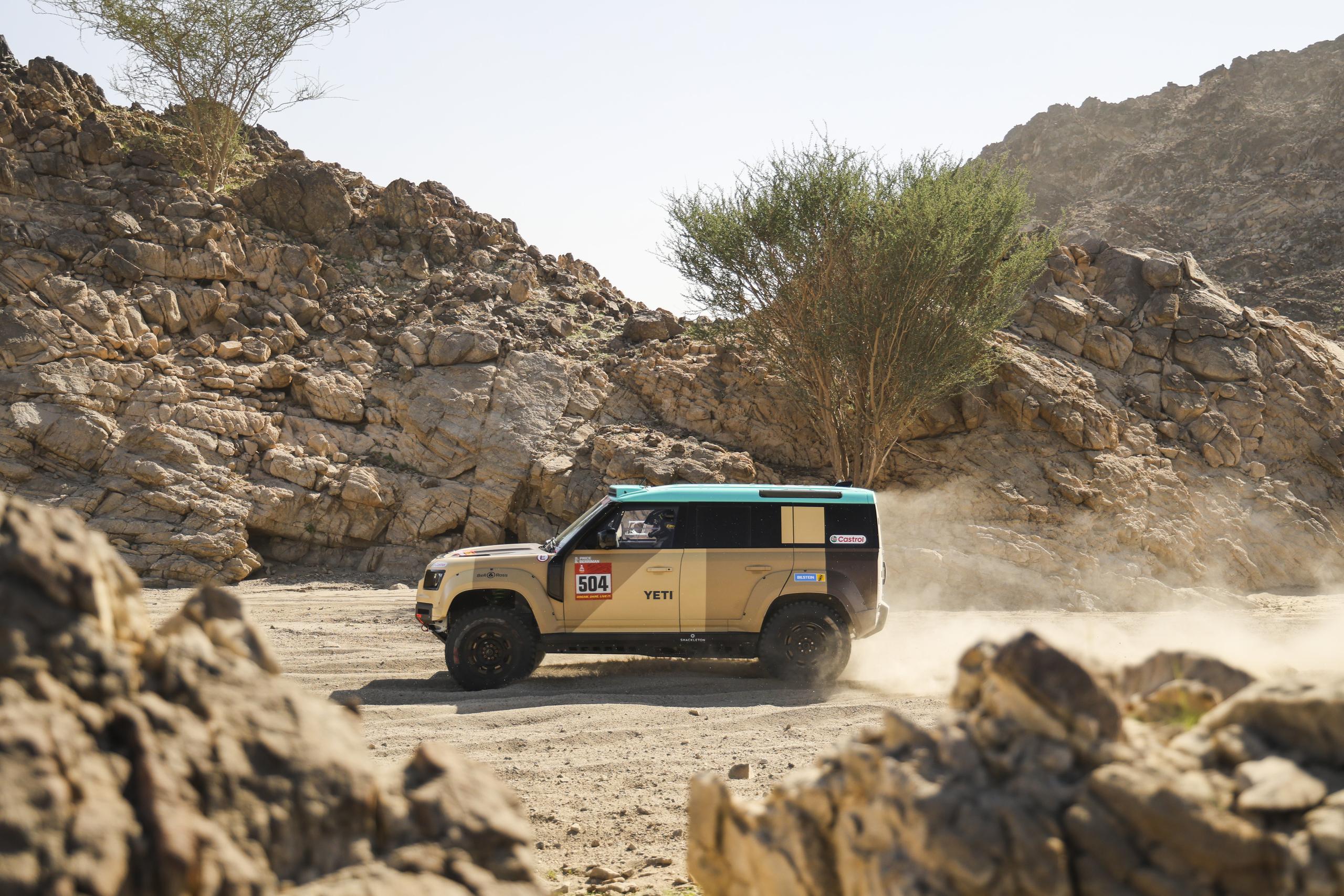 side view of Land Rover Defender