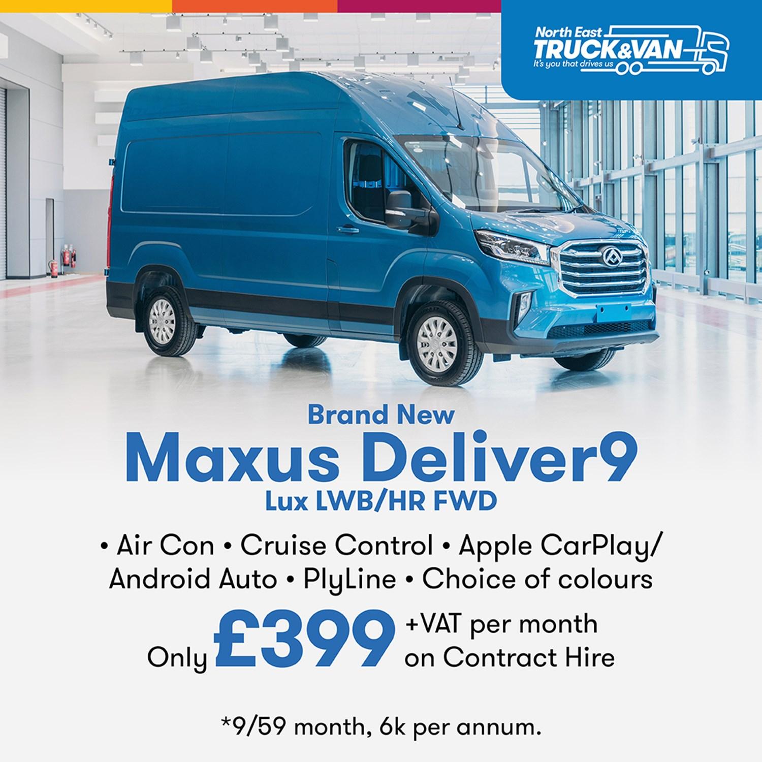 Blue MAXUS Deliver9 Lux