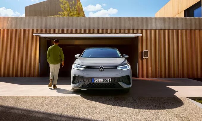 Grey Electric Volkswagen