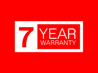 7 Year Warranty 