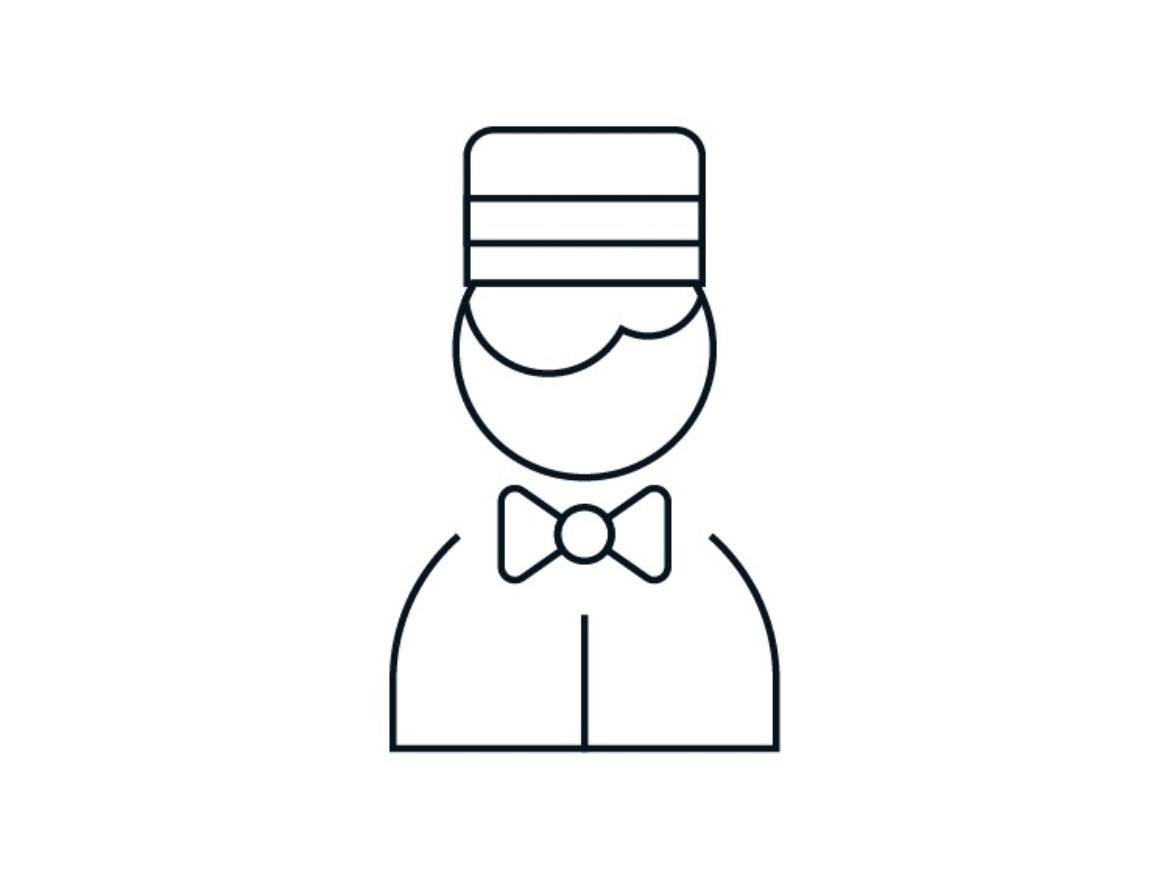 Dedicated concierge service icon representing personalised customer support and assistance.