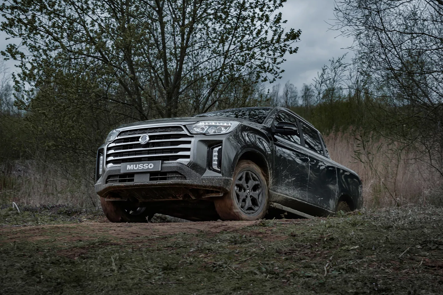 Musso exterior front grille