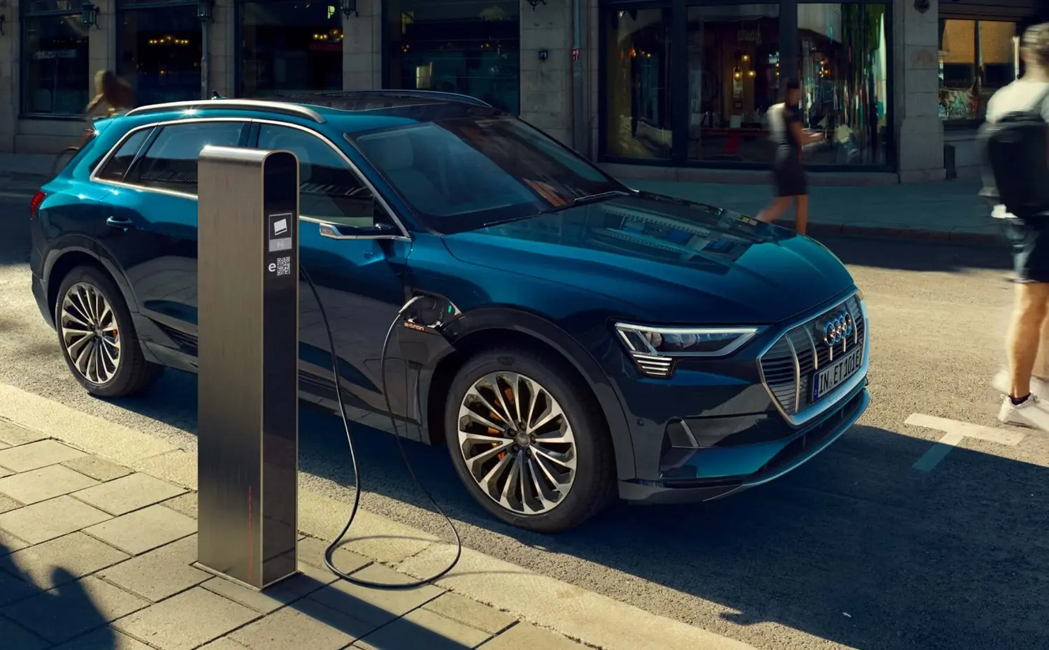 Electric Audi Vehicle On Charge