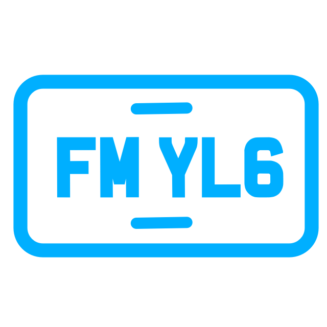 Numberplate icon