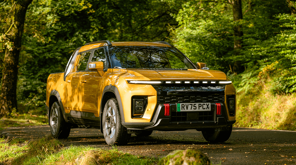 Yellow 2026 KGM Musso EV