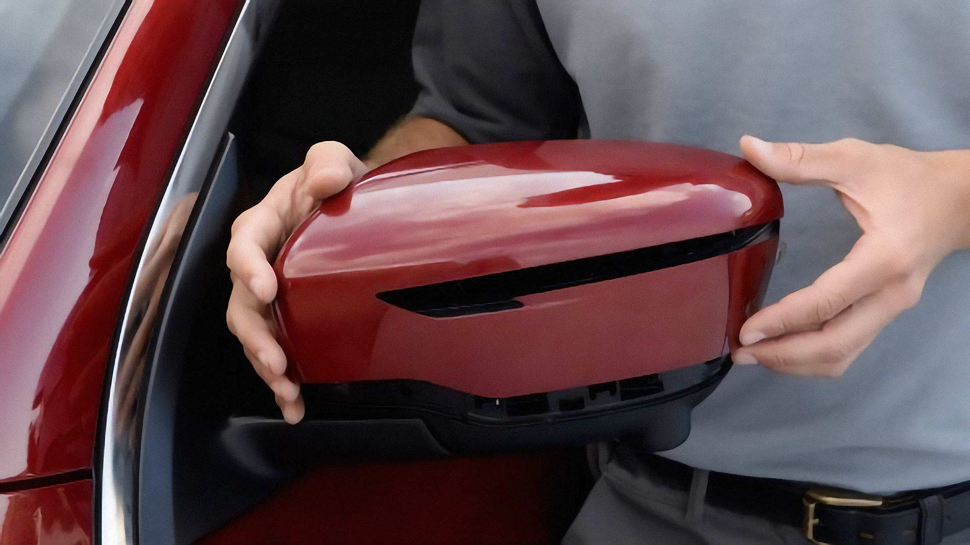 Painted side mirrors