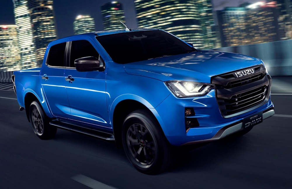 Blue Isuzu D-Max