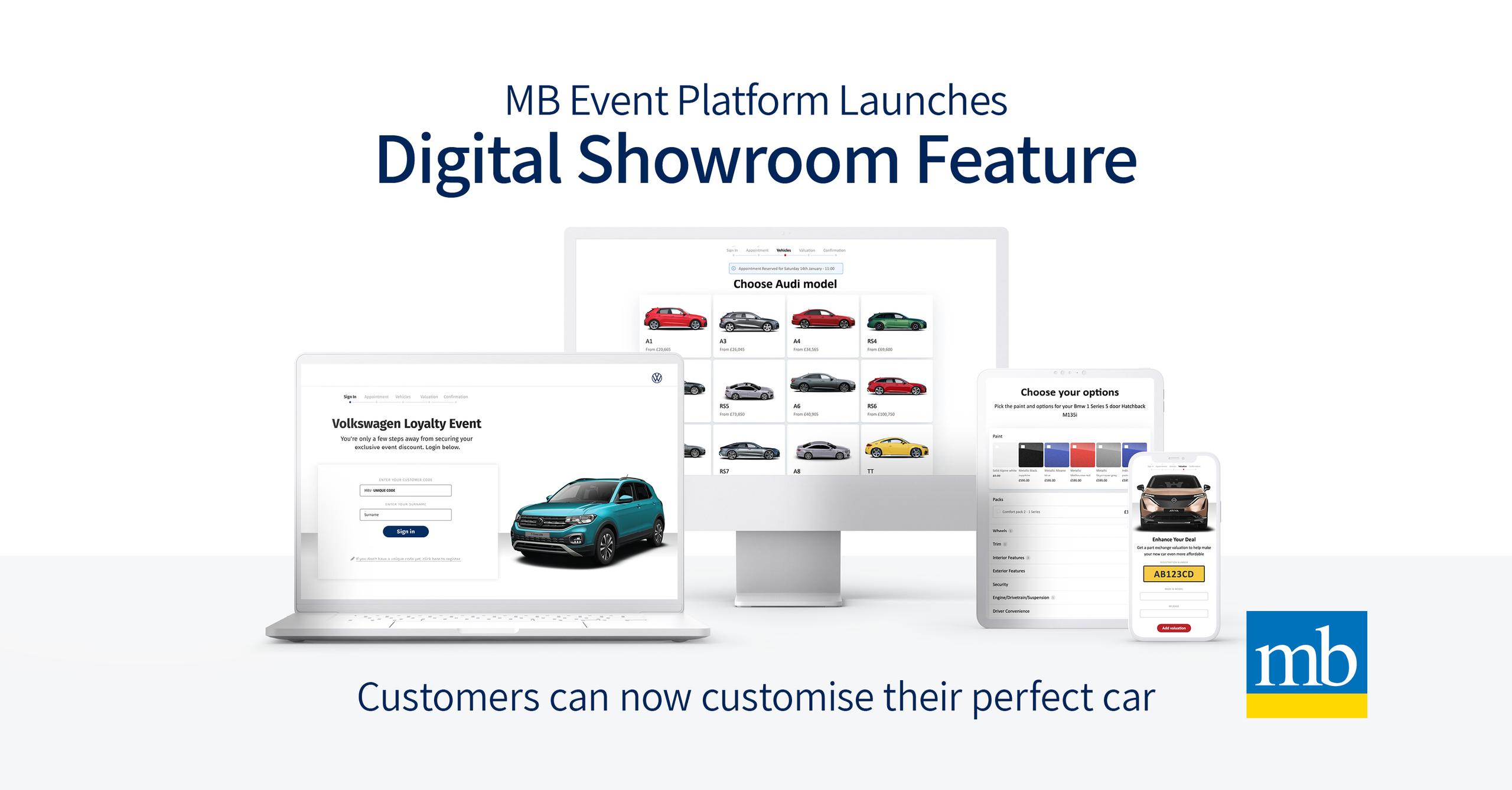 Ground-breaking Digital Showroom feature