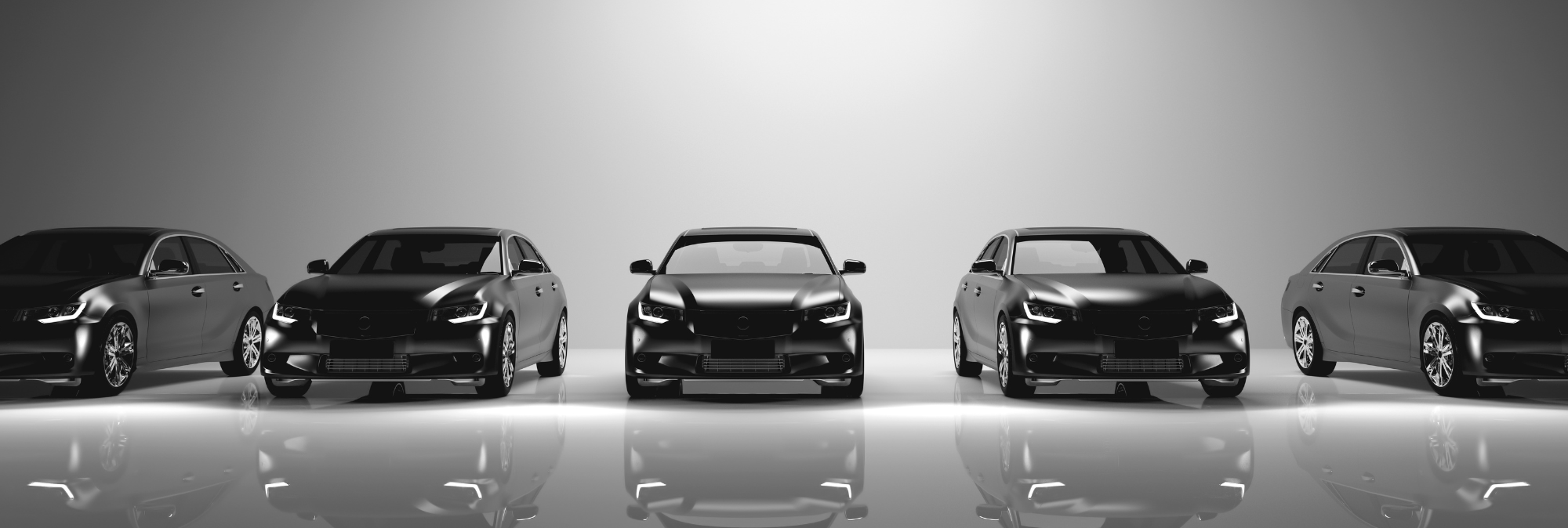 Cars Lined Up Next To Each other