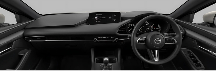 Mazda3 Hatchback interior and steering wheel