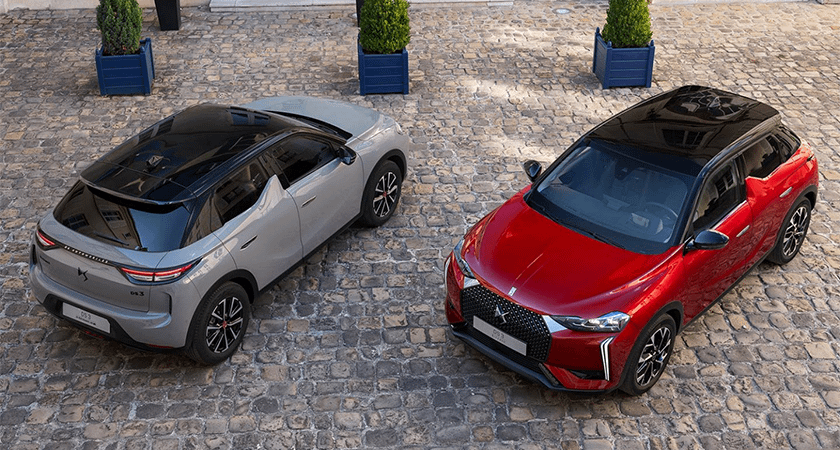 DS 7 grey and red exterior