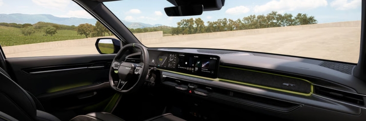 Kia EV9 GT Steering Wheel And Dashboard