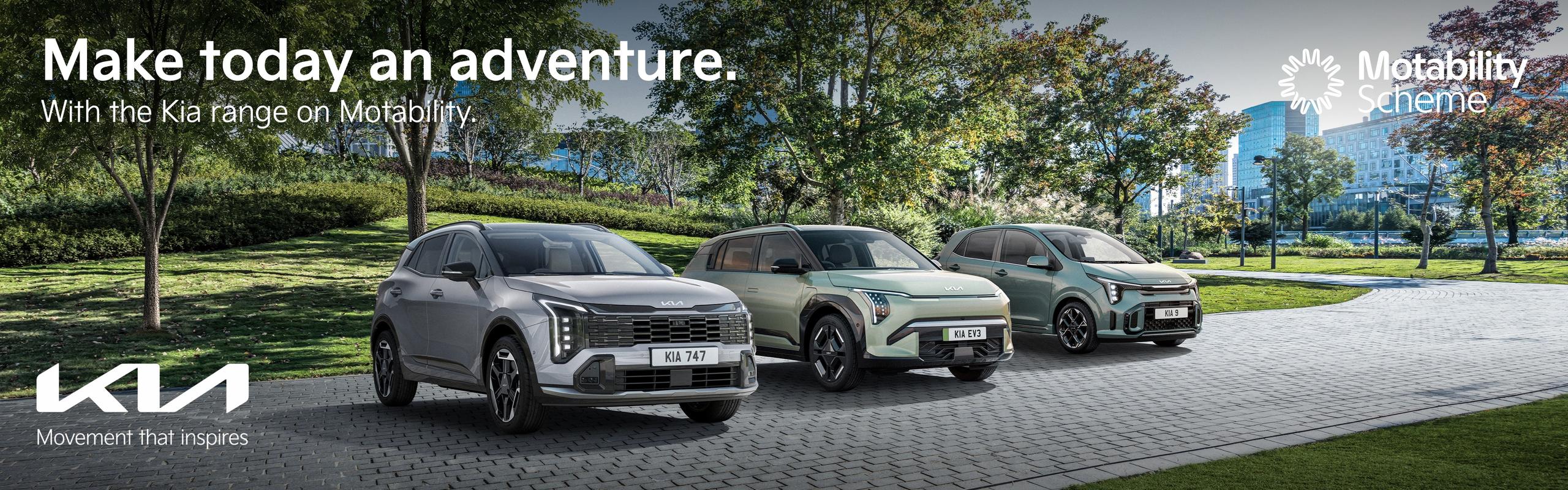 Kia Cars on Motability 2026 | No Deposit Motability Cars at Gravells Kia