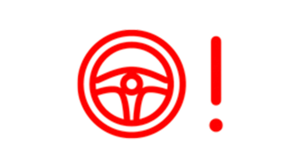 red power steering warning light