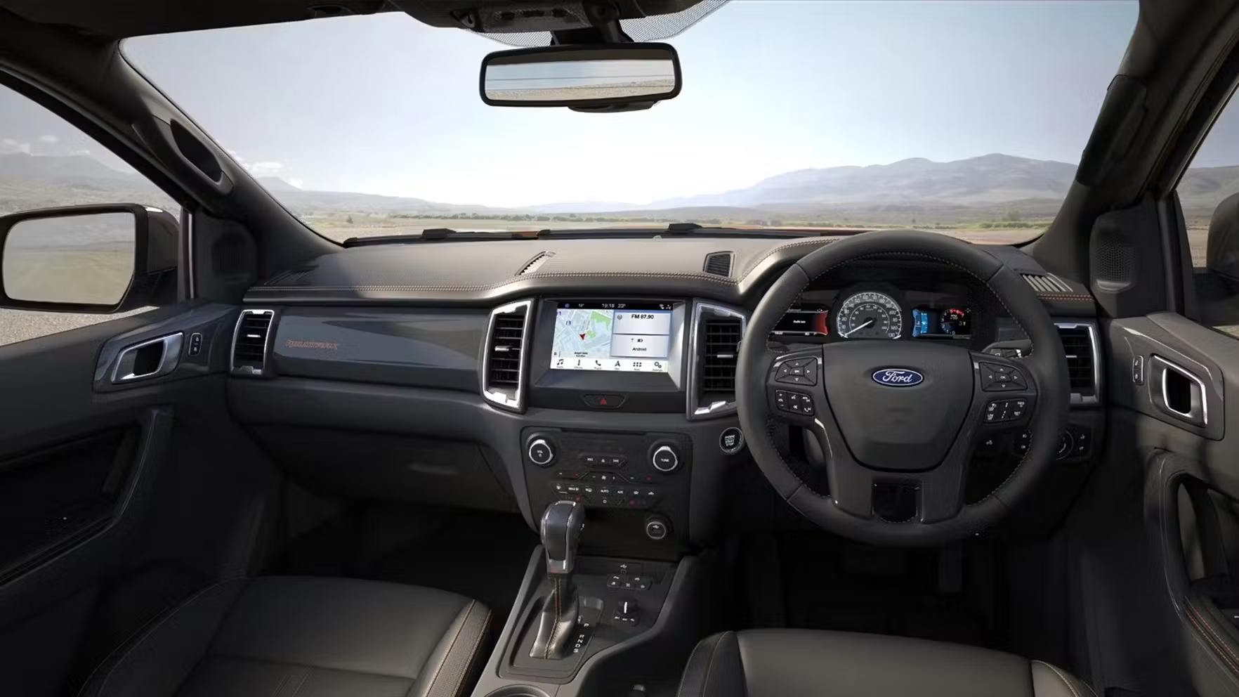 interior of ford ranger