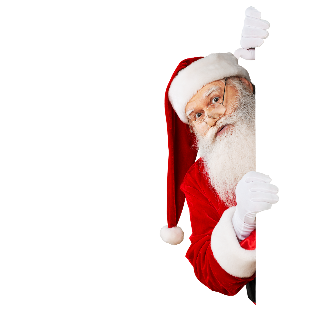 Santa peaking