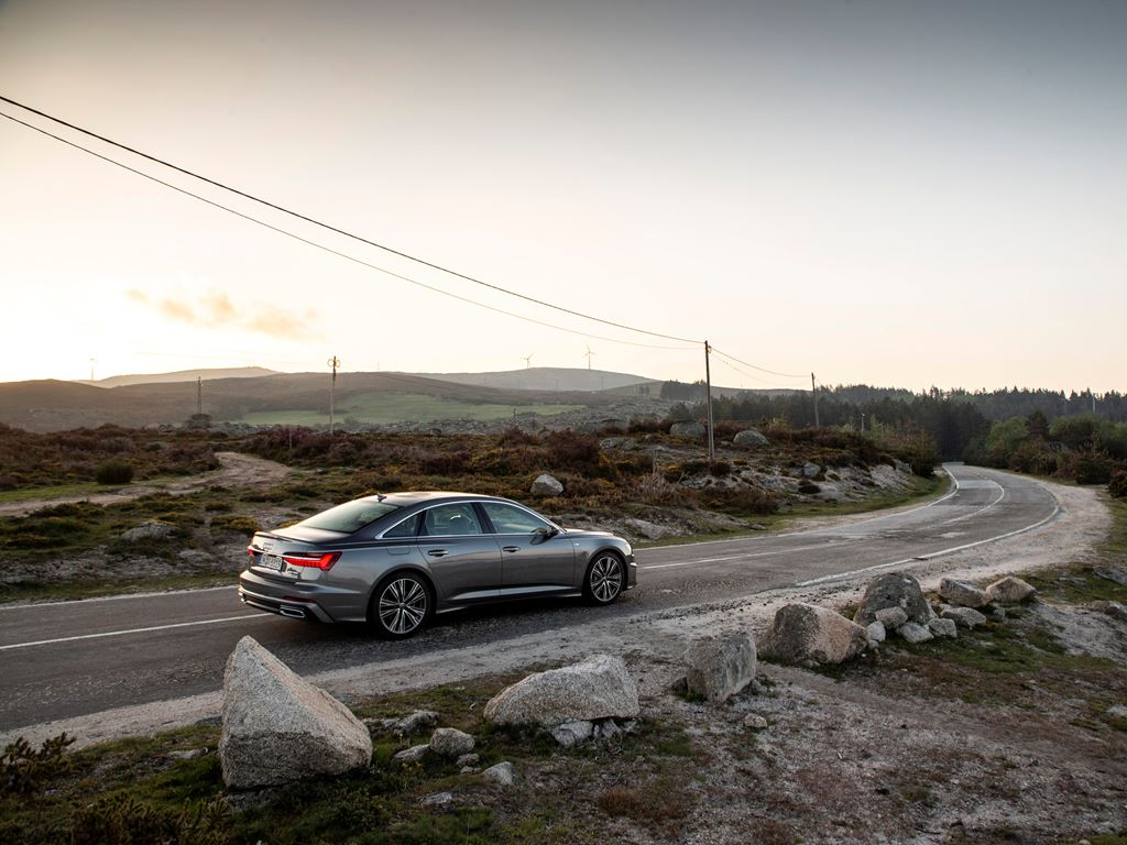 Audi A6 Saloon Rear Side View