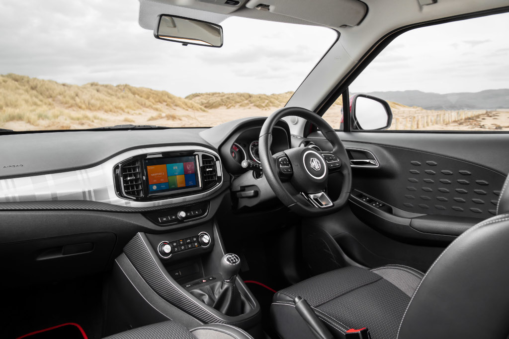 Internal view of MG3 driver side