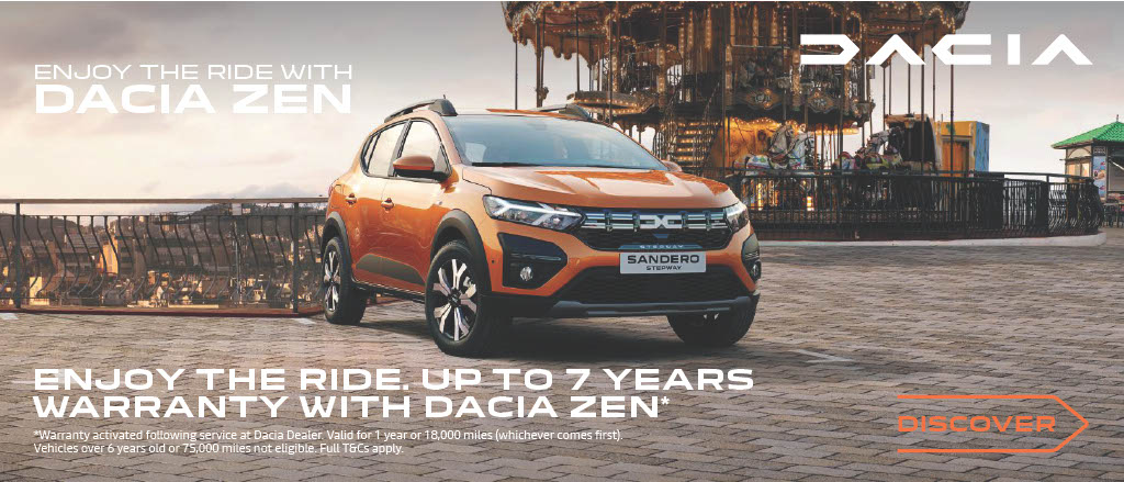 Dacia Zen 7 Year Warranty Offer Gravells