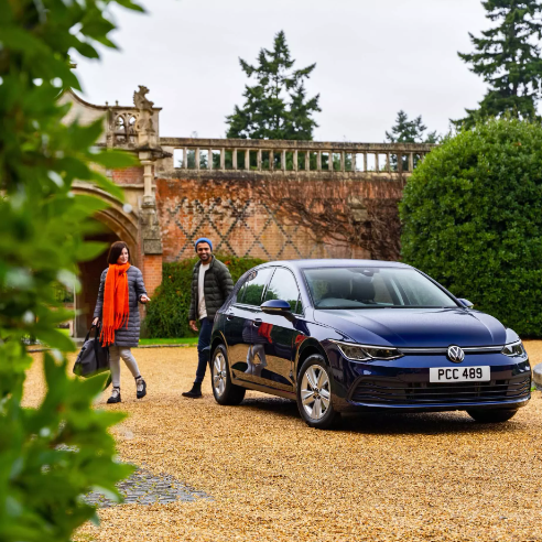 Blue Volkswagen Vehicle