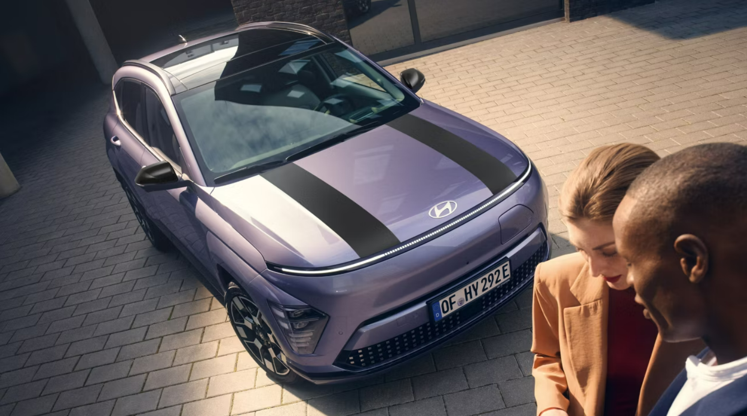 Purple Hyundai Kona Electric