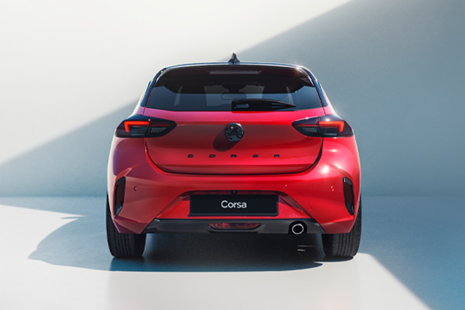 corsa rear view
