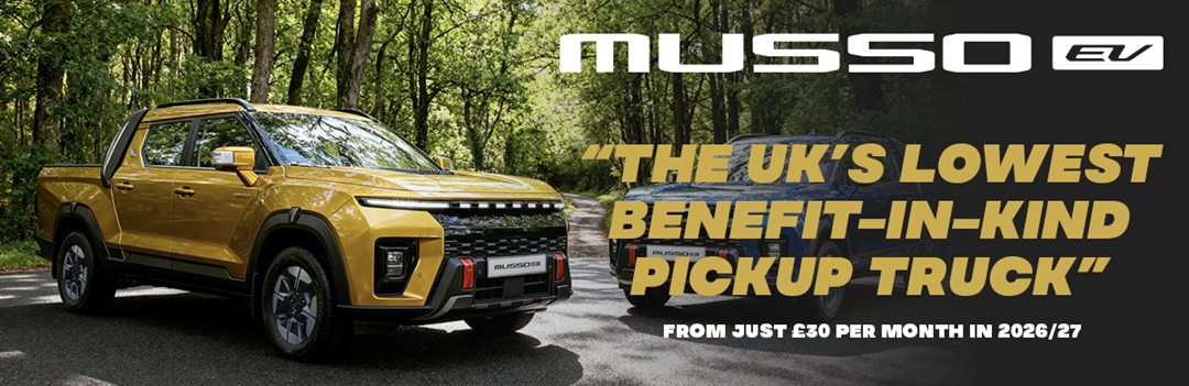 KGM Musso EV is the UK's lowest benefit-in-kind (BiK) pickup truck and it's available at SERE Motors Belfast