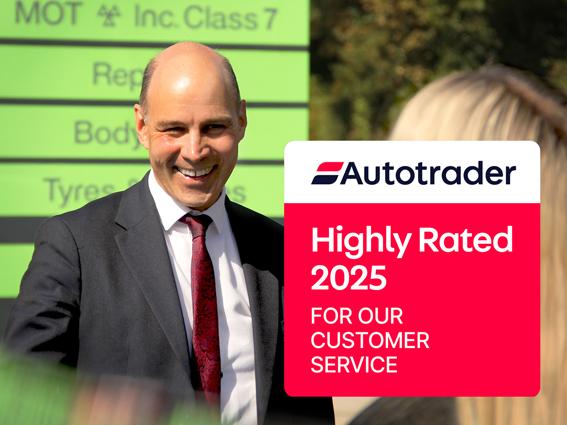 Underwoods receives Autotrader Highly Rated Award 2025