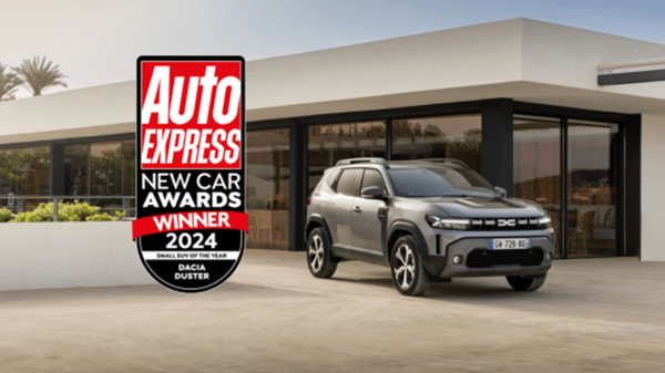 All-New Dacia Duster Wins its first UK Award as Auto Express names it 'Small SUV of the Year'