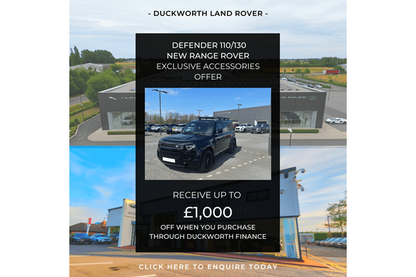 Get £1,000 Off your Defender & New Range Rover Accessories!