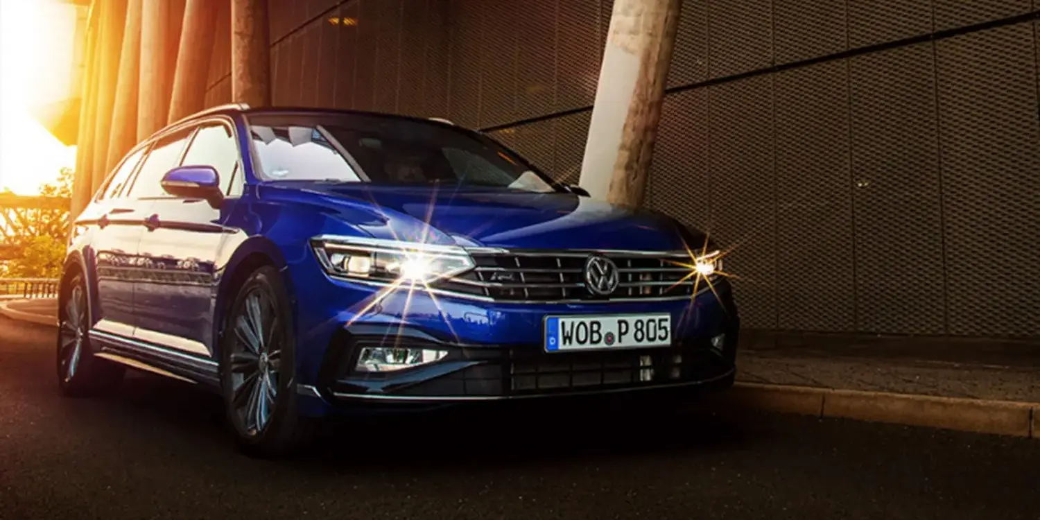 Blue Volkswagen Exterior