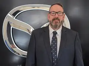 Gareth Malsom representing Donald’s dealership team.