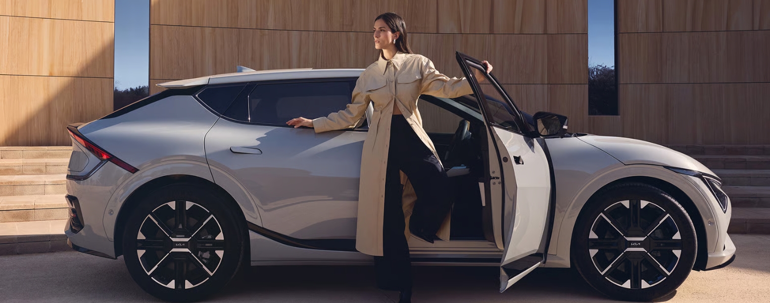 Kia EV6 Side Exterior With Door Open.